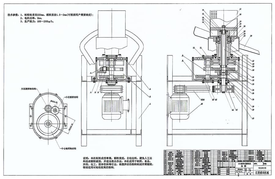 制粒機結構示意圖